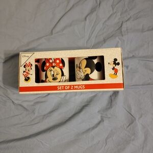 Disney Red and Black Mickey & Minnie Mug Duo